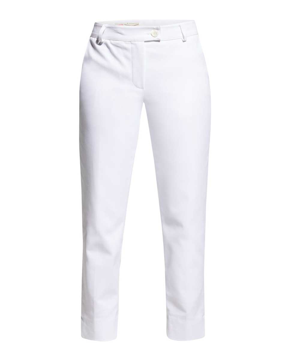 Cropped Slim-Leg Pants